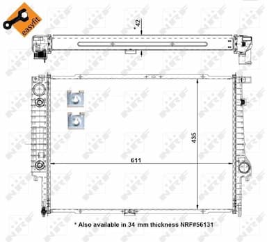 Radiators, Motora dzesēšanas sistēma NRF 50566 5