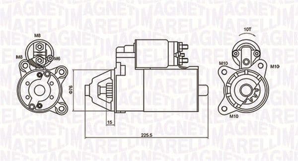 Starteris MAGNETI MARELLI 063721336010 1