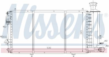 Radiators, Motora dzesēšanas sistēma NISSENS 61357 5