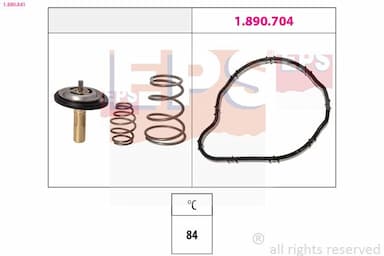 Termostats, Dzesēšanas šķidrums EPS 1.880.841 1