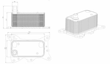 Eļļas radiators, Motoreļļa NRF 31835 1