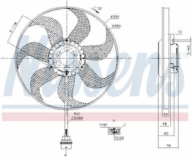 Ventilators, Motora dzesēšanas sistēma NISSENS 85798 6