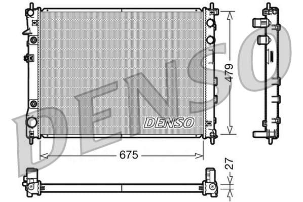 Radiators, Motora dzesēšanas sistēma DENSO DRM36012 1