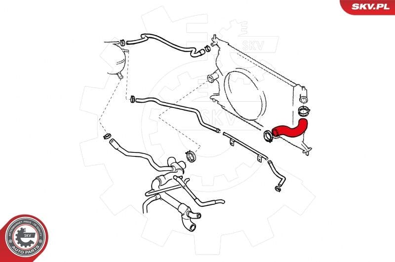 Radiatora cauruļvads ESEN SKV 24SKV325 1