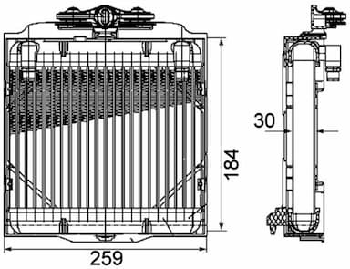 Eļļas radiators, Automātiskā pārnesumkārba MAHLE CLC 102 000P 2