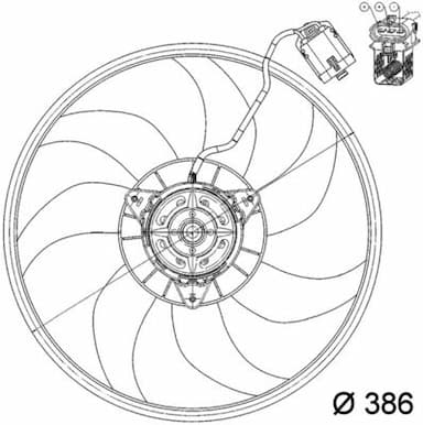 Ventilators, Motora dzesēšanas sistēma MAHLE CFF 160 000P 2