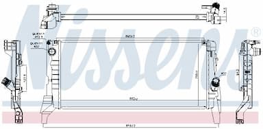 Radiators, Motora dzesēšanas sistēma NISSENS 69714 6