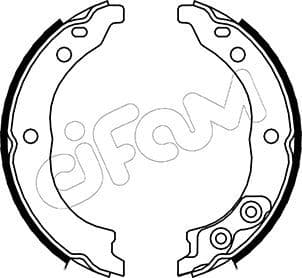 Bremžu loku kompl., Stāvbremze CIFAM 153-089 1
