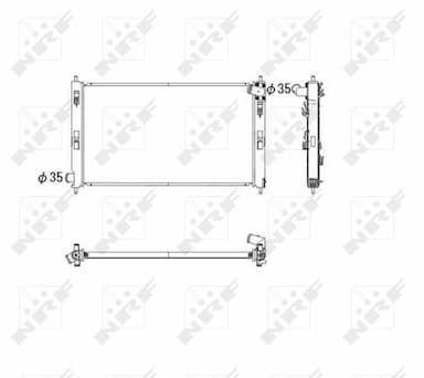 Radiators, Motora dzesēšanas sistēma NRF 53593 4