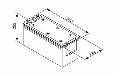 Startera akumulatoru baterija BOSCH 0 092 T30 550 5