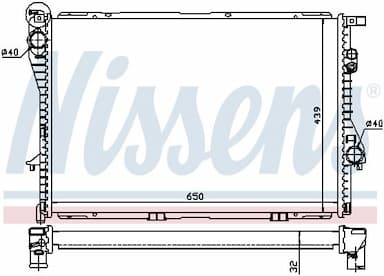 Radiators, Motora dzesēšanas sistēma NISSENS 60603A 6