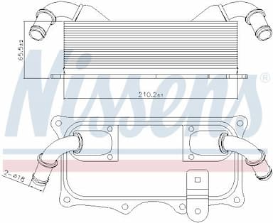 Eļļas radiators, Motoreļļa NISSENS 90937 5