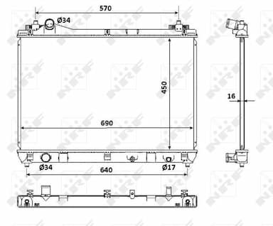 Radiators, Motora dzesēšanas sistēma NRF 53917 4