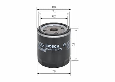 Eļļas filtrs BOSCH 0 451 103 272 5