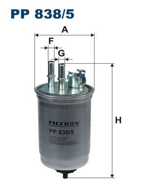 Degvielas filtrs FILTRON PP 838/5 1