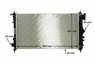 Radiators, Motora dzesēšanas sistēma MAHLE CR 1098 000P 10