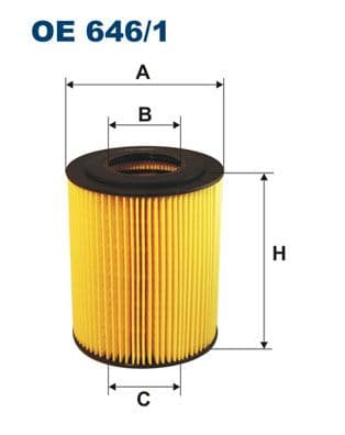 Eļļas filtrs FILTRON OE 646/1 1