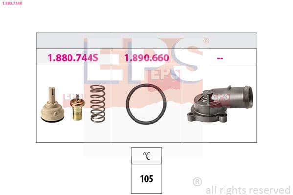 Termostats, Dzesēšanas šķidrums EPS 1.880.744K 1