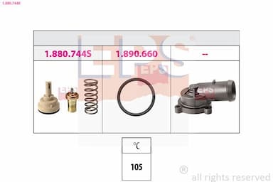 Termostats, Dzesēšanas šķidrums EPS 1.880.744K 1