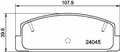 Bremžu uzliku kompl., Disku bremzes HELLA 8DB 355 011-131 1