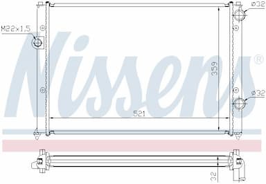 Radiators, Motora dzesēšanas sistēma NISSENS 652511 5