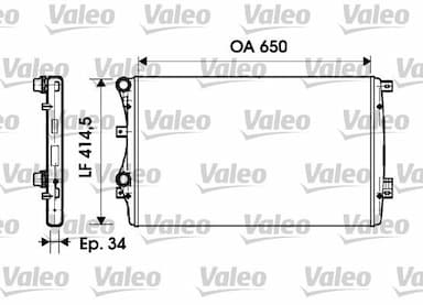 Radiators, Motora dzesēšanas sistēma VALEO 732872 1