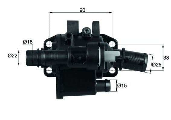 Termostats, Dzesēšanas šķidrums MAHLE TH 42 83 1