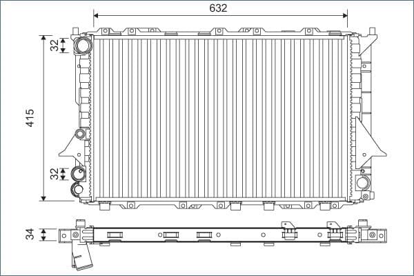 Radiators, Motora dzesēšanas sistēma VALEO 701170 1