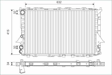 Radiators, Motora dzesēšanas sistēma VALEO 701170 1