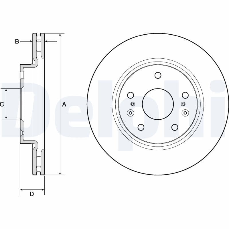 Bremžu diski DELPHI BG4764C 1