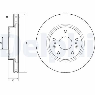 Bremžu diski DELPHI BG4764C 1