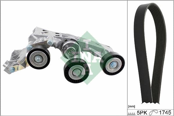 Ķīļrievu siksnu komplekts Schaeffler INA 529 0148 10 1