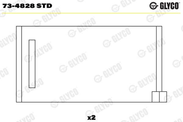 Sadales vārpstas gultnis GLYCO 73-4828 STD 1