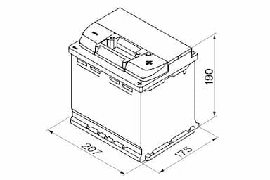 Startera akumulatoru baterija BOSCH 0 092 S50 020 6