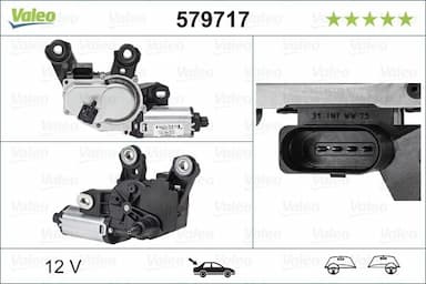 Stikla tīrītāju motors VALEO 579717 1