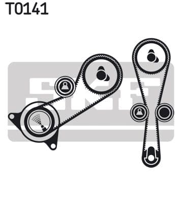 Zobsiksnas komplekts SKF VKMA 07302 2