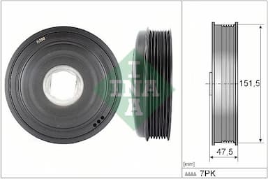 Piedziņas skriemelis, Kloķvārpsta Schaeffler INA 544 0136 10 1