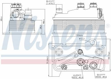 Eļļas radiators, Automātiskā pārnesumkārba NISSENS 90859 5