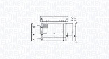 Radiators, Motora dzesēšanas sistēma MAGNETI MARELLI 350213214700 1