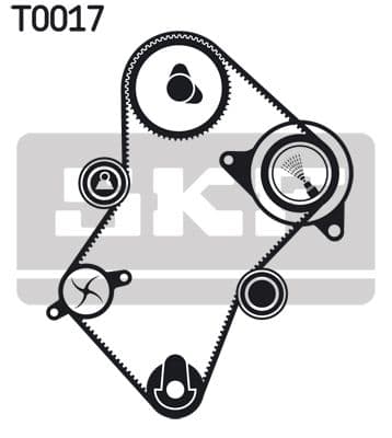 Zobsiksnas komplekts SKF VKMA 03241 2