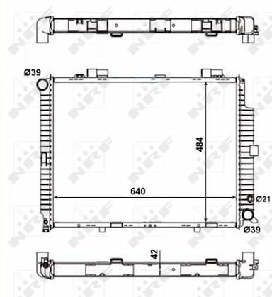 Radiators, Motora dzesēšanas sistēma NRF 56139 1