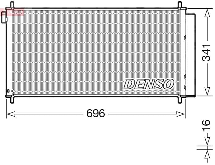 Kondensators, Gaisa kond. sistēma DENSO DCN50121 1