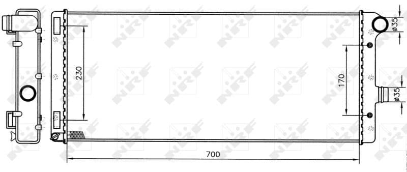 Radiators, Motora dzesēšanas sistēma NRF 53228 1