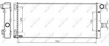 Radiators, Motora dzesēšanas sistēma NRF 53228 1