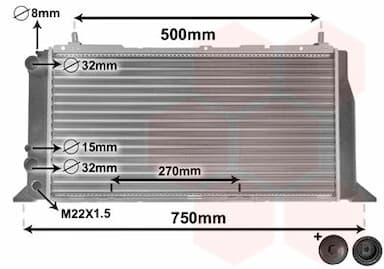 Radiators, Motora dzesēšanas sistēma VAN WEZEL 03002026 1