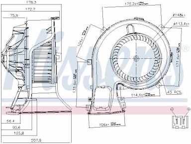 Salona ventilators NISSENS 87067 5