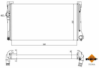 Radiators, Motora dzesēšanas sistēma NRF 53248A 1