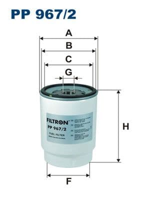 Degvielas filtrs FILTRON PP 967/2 1