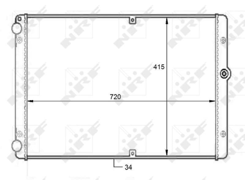 Radiators, Motora dzesēšanas sistēma NRF 59088 1