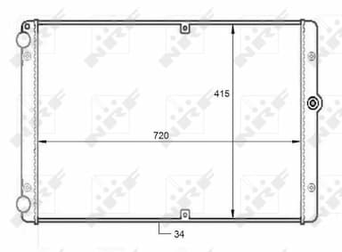 Radiators, Motora dzesēšanas sistēma NRF 59088 1